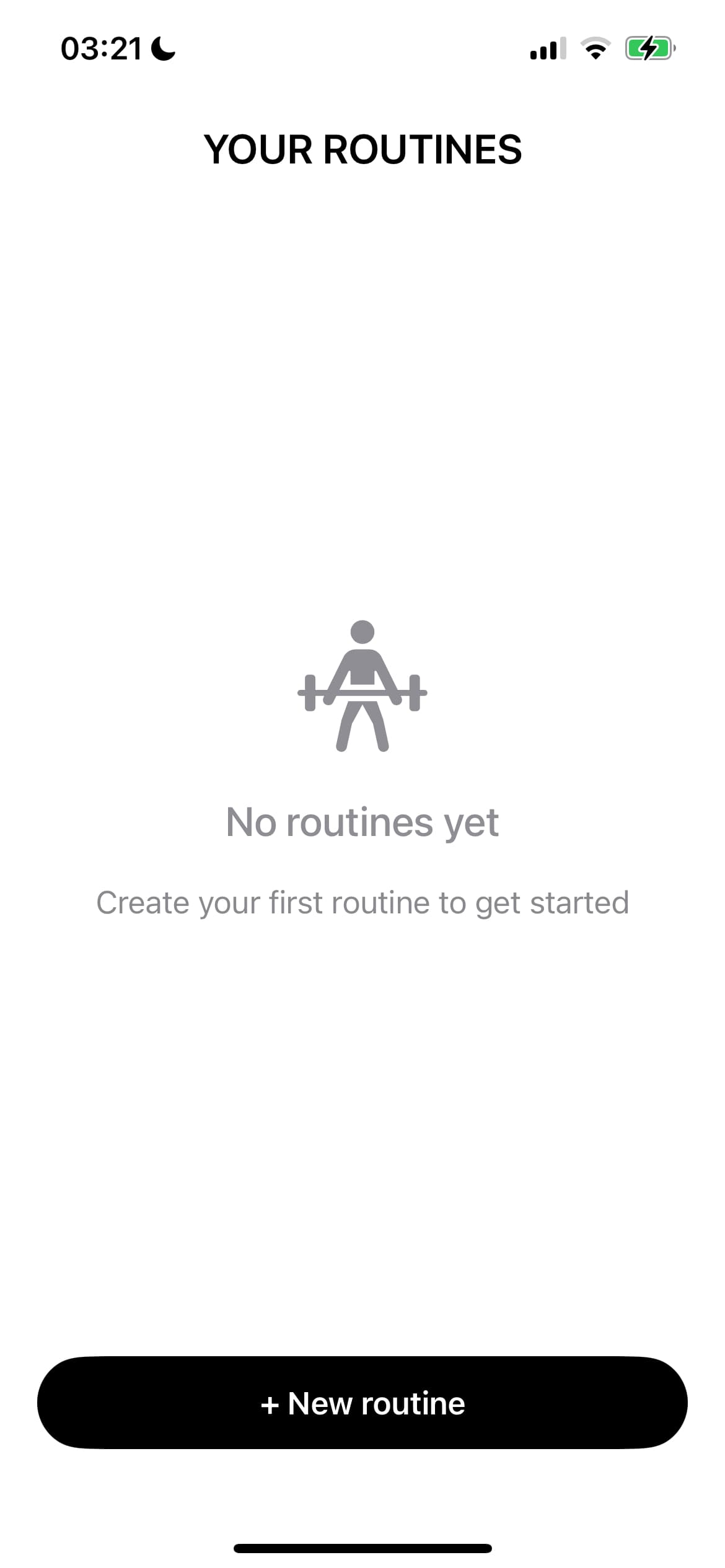 Early KORA routines empty state