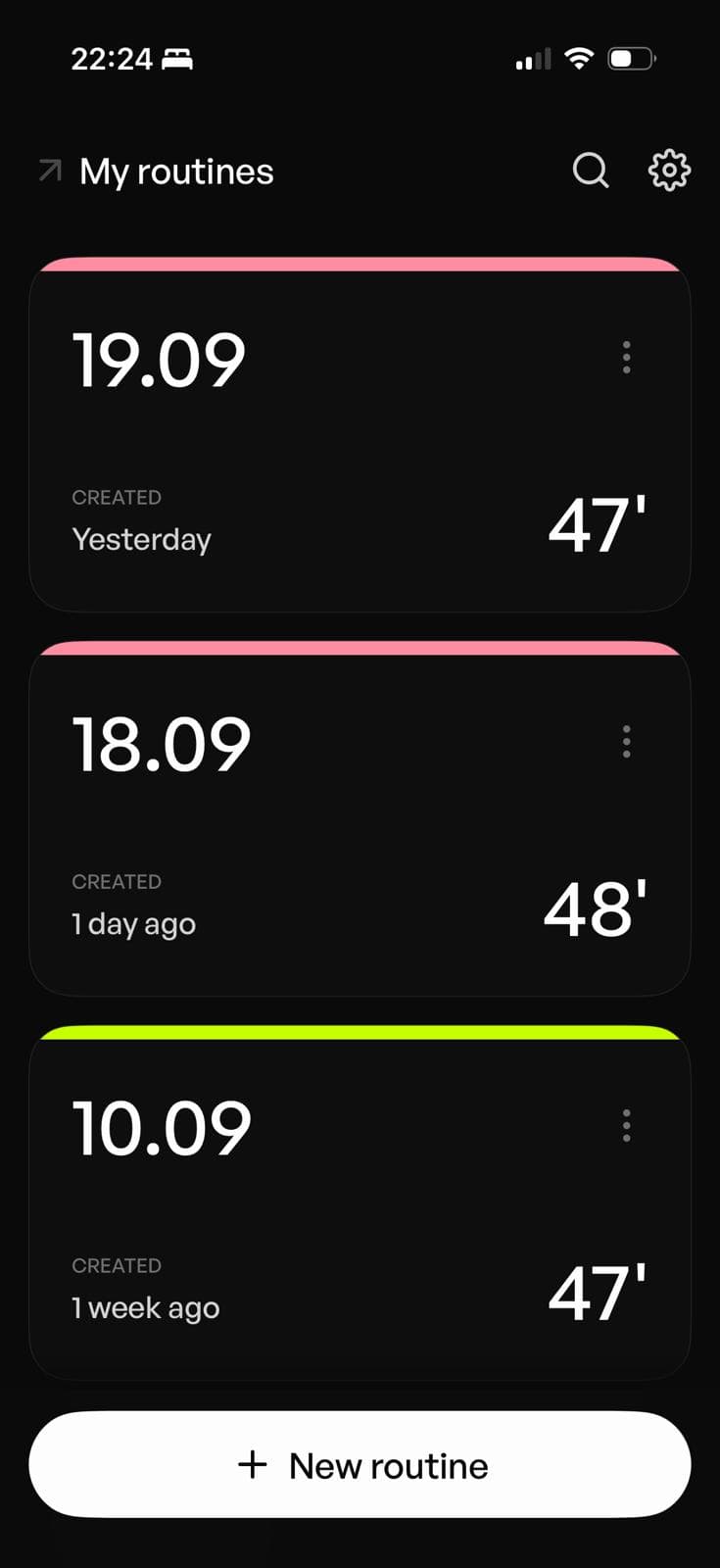 Final KORA routine library in dark mode